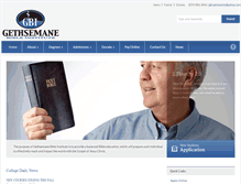 Tablet Screenshot of gethsemanebible.com